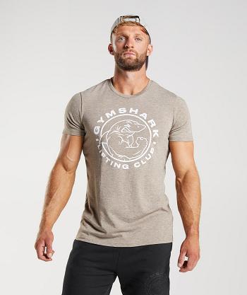 Pánské T Shirts Gymshark Legacy Šedé | CZ 2472JPQ
